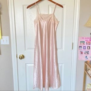 Pink slip on dress